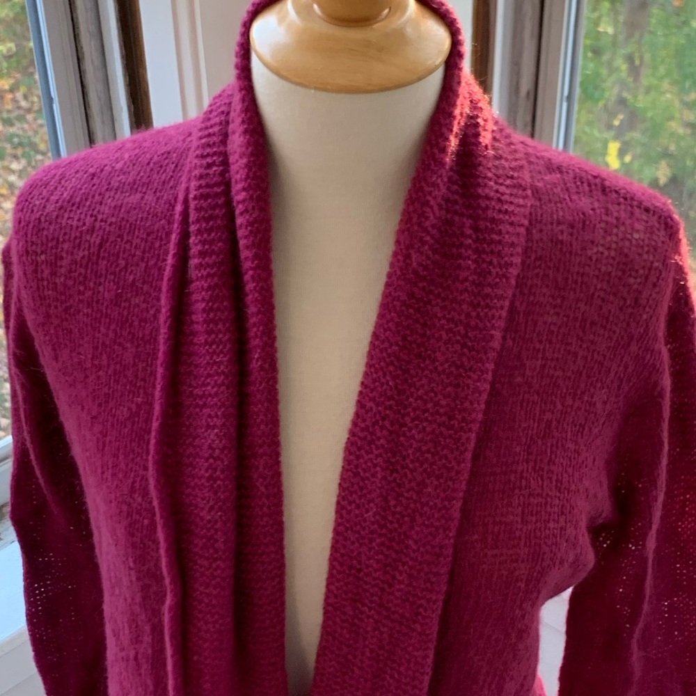 WOODEN SHIPS soft mohair blend open cardigan_2